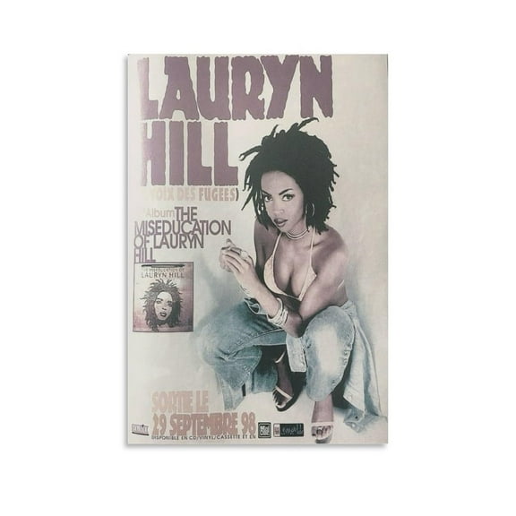 Lauryn Hill Vintage Style Poster Canvas Wall Art Print For Room Aesthetic And Decor Poster For Bedroom Living Room Bathroom Kitchen Office Decor