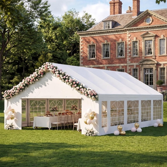 Event Guard Plan Lausaint Home 20x30 Party Tent, Heavy Duty Waterproof Canopy with ...