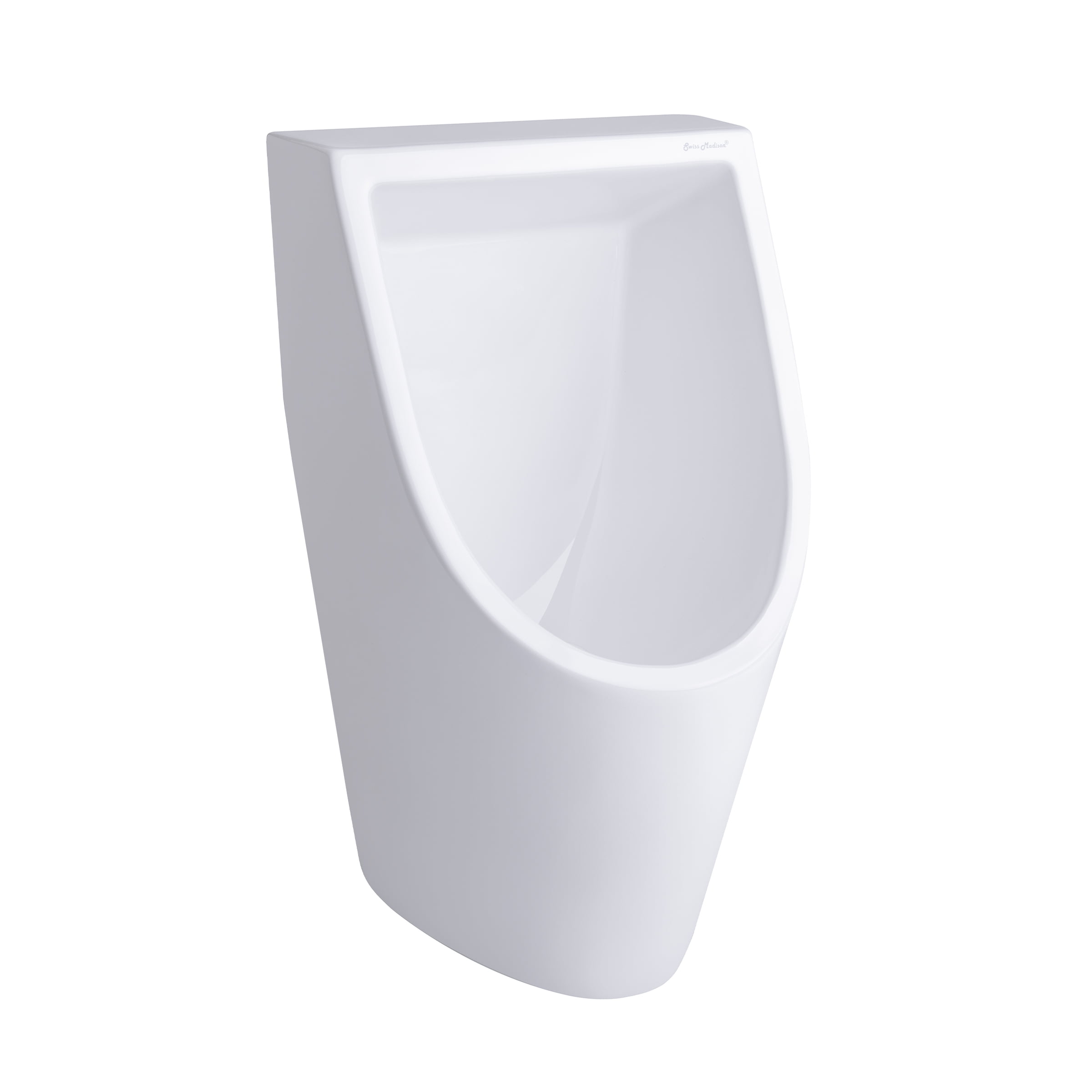 Lausanne White Ceramic Waterless Urinal 12.6" x 13.9" x 25"