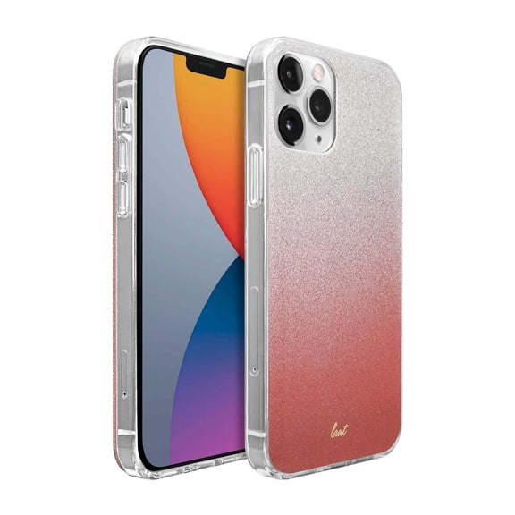Laut Ombre Sparkle Case For Iphone 12 Pro Max | Glitter Gradient Effect | 4ft./1.2m Impact Protection | Crystal Clear Frame Peach
