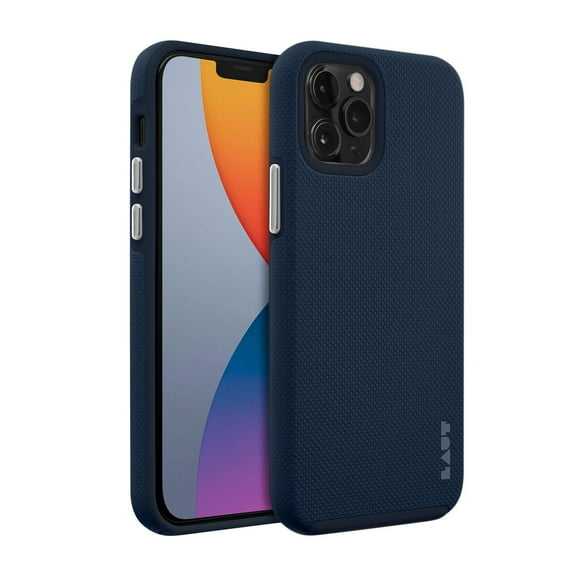 Laut - Shield Case Compatible With Iphone 12 Pro Max |Ultra Durable Double Layer | 13ft./4m Impact Protection| Easy-Grip Casing  Indigo