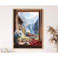 Waterfall Only Lauterbrunnen Switzerland Window Alpine Train View Waterfall Poster ...
