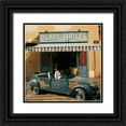 thumbnail image 1 of Lautier, Julien 12x12 Black Ornate Wood Framed with Double Matting Museum Art Print Titled - La 2cv Place aux Huiles, 1 of 4