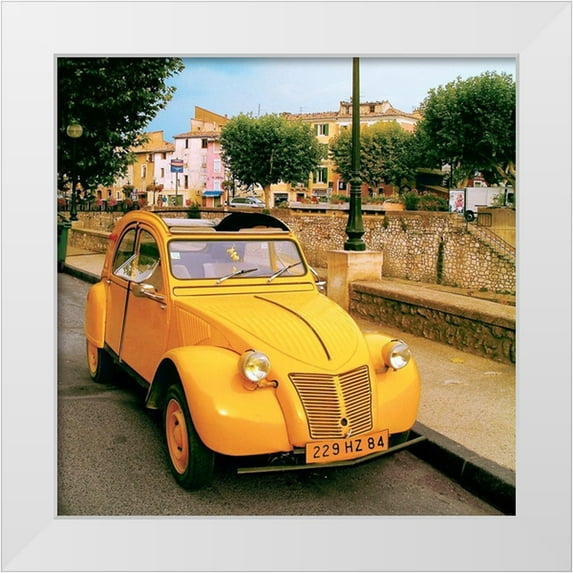 Lautier, Julien 15x15 White Modern Wood Framed Museum Art Print Titled - La 2 CV de Cavalon