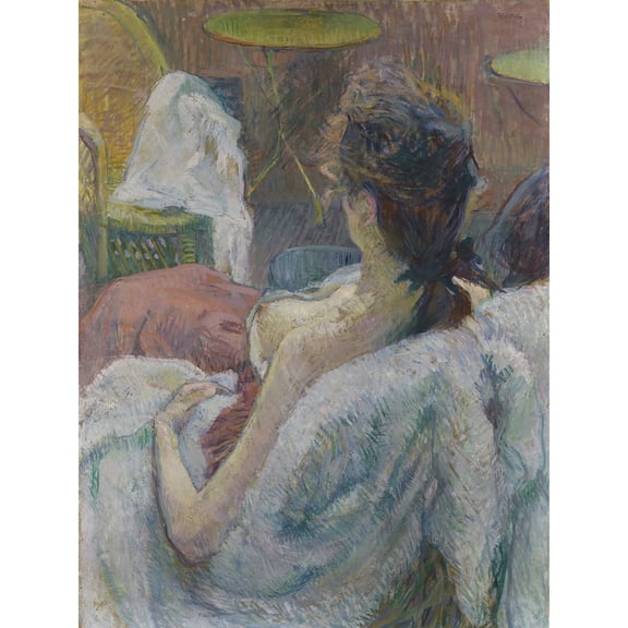 Lautrec Female Model Resting Painting Extra Large XL Wall Art Poster Print
