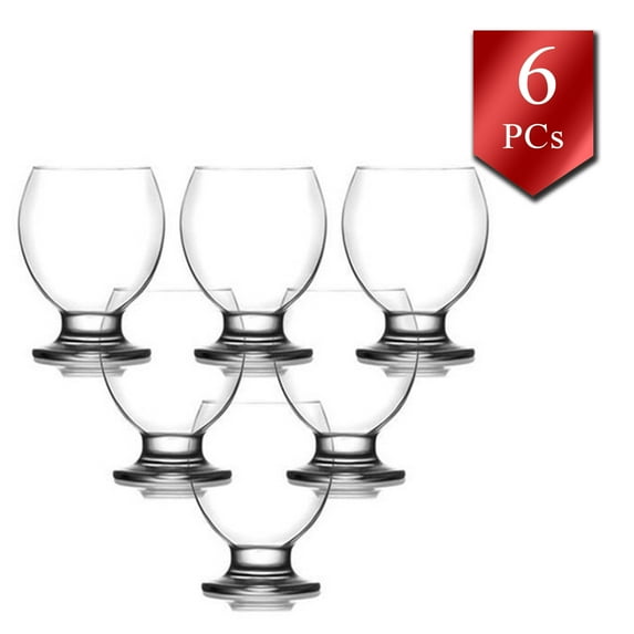 Lav Beverage Glasses Set of 6, Cold Drink Glasses, Drinking Glassware, 9.5 oz