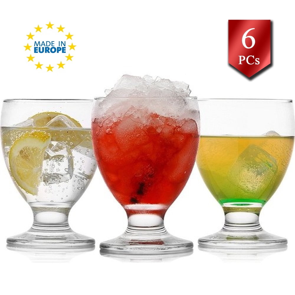 Lav Drinking Glasses Set of 6 for Beverages, Water, Juice, 9.75 oz ...