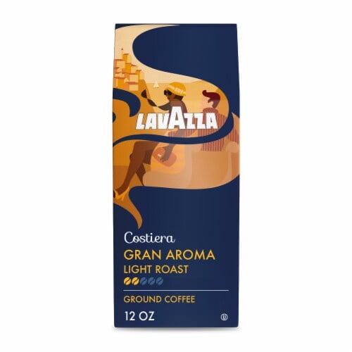 LavAzza Costiera Gran Aroma Light Roast Ground Coffee 12 oz