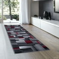 thumbnail image 1 of Lava AllStar Modern Runner. Contemporary Woven Area Rug. Drop-Stitch Weave Technique. Carved Effect (2' 0" x 7' 0"), 1 of 6