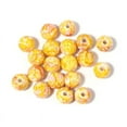 thumbnail image 1 of Lava Beads Round Loose Marble Beads in Ink Patterns Chakra Beads with Spacer Beads Pendants Jewelry Necklace Bracelet Making for Adult Kids DIY Orange 8mm About 100pcs, 1 of 6