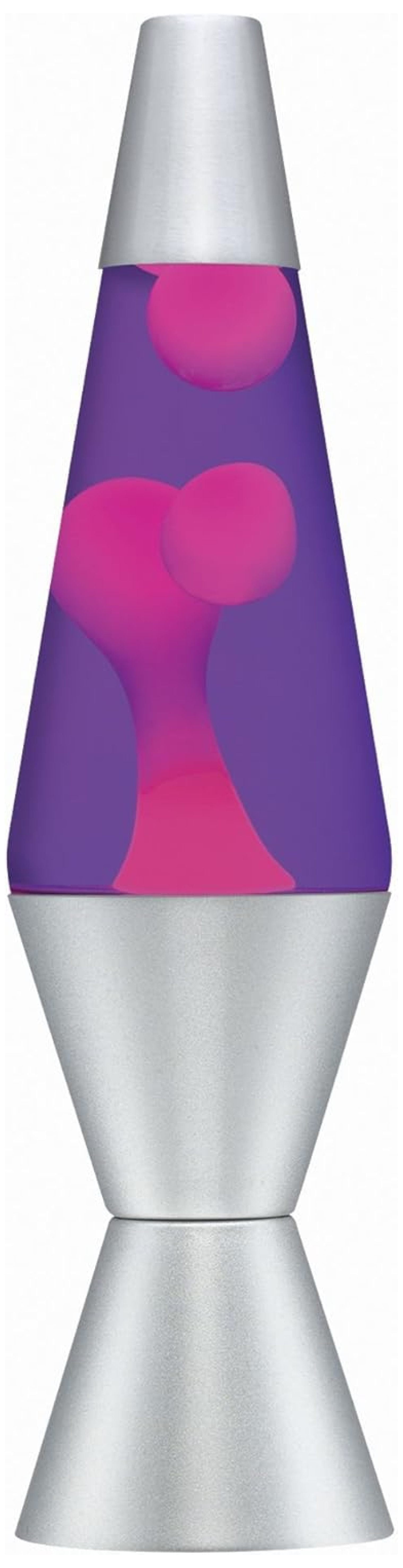 Lava Brand Lava Lamp 14.5" Pink Purple Silver