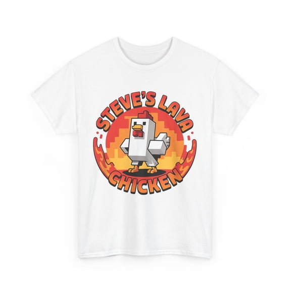 Lava Chicken Miners Steve Gaming Men Graphic Design For Everyday Style Shirt, Size S-5XL