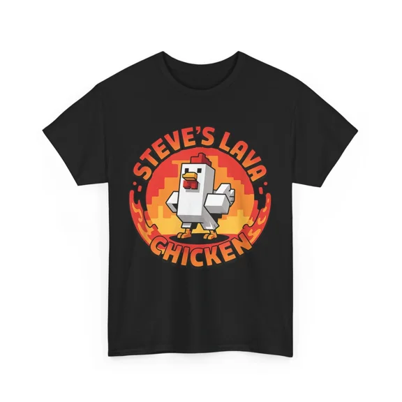 Lava Chicken Miners Steve Pixel Gaming Game Shirt Unisex S-5XL Hot Trending Shirt