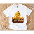 thumbnail image 1 of Lava Chicken T-Shirt , Hoodie , Sweatshirt Funny Pixel Art Style Graphic for Game Lovers, for men & women, up to size 5XL, 1 of 3