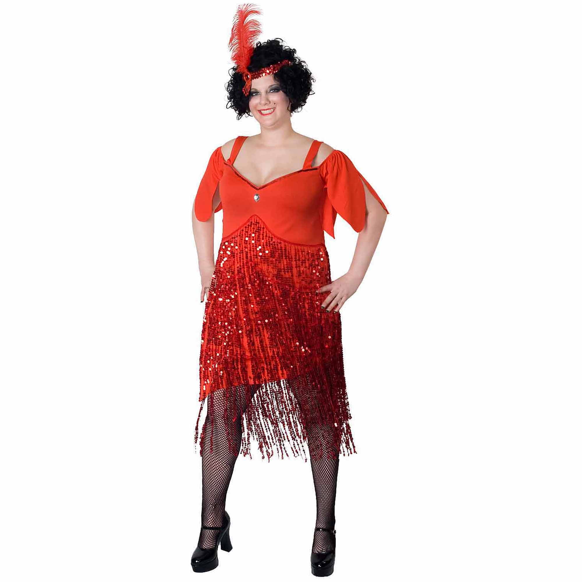 Lava Diva Flapper Women s Plus Size Adult Halloween Costume Walmart