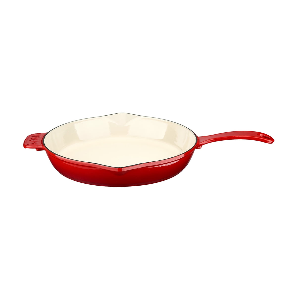 Mini Cast Iron Skillet, Frying Pan With Drip Spouts And Wooden