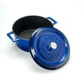 thumbnail image 1 of Lava Enameled Cast Iron Dutch Oven 4.75 Qt. Round with Trendy Lid Blue, 1 of 4