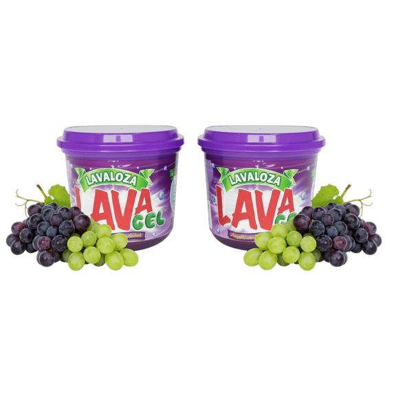 Lava Gel Dishwashing Soap - Grape Scent, 350g (Pack of 2) | Powerful Grease Removal | Imported from Colombia