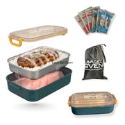 Lava Gel Oven, Flameless Self-Heating Portable Food Warmer & Lunch Box, No Plug Needed