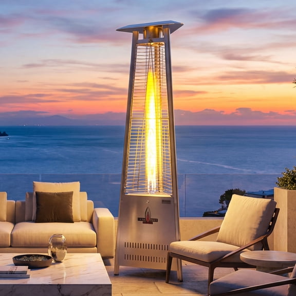 Lava Heat Italia Capri Patio Heater, Corsa Slate, Liquid Propane, Assembled