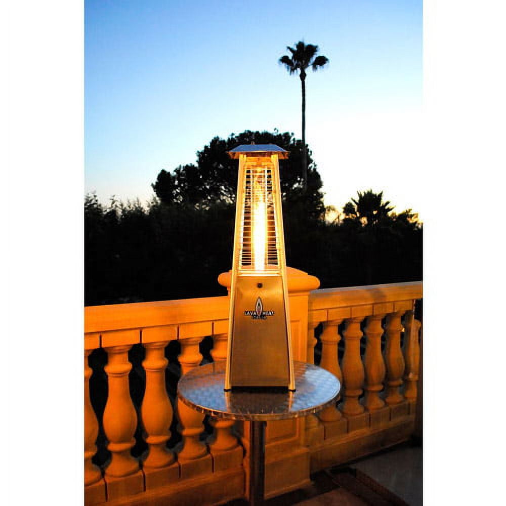 Lava Heat Italia Mini Lava Tabletop Patio Heater with Stainless Steel  Finish - Walmart.com