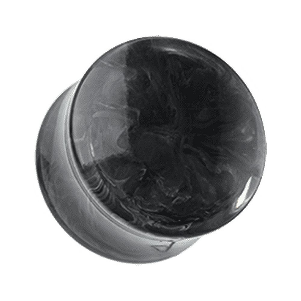 Lava Infused Double Flared Ear Gauge Plug Earrings