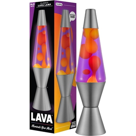 Lava® Lamp - 14.5" Purple Sunset - The Original Motion Light - Yellow Wax and Purple Liquid - Item #2635 ( Exclusive)