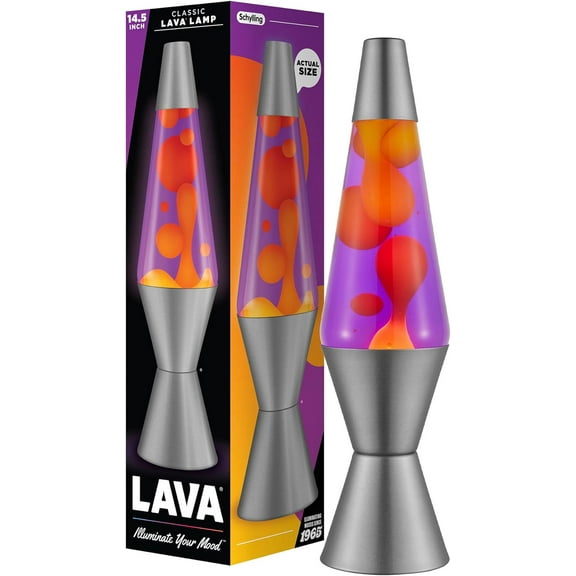 Lava® Lamp - 14.5" Purple Sunset - The Original Motion Light - Yellow Wax and Purple Liquid - Item #2635 ( Exclusive)
