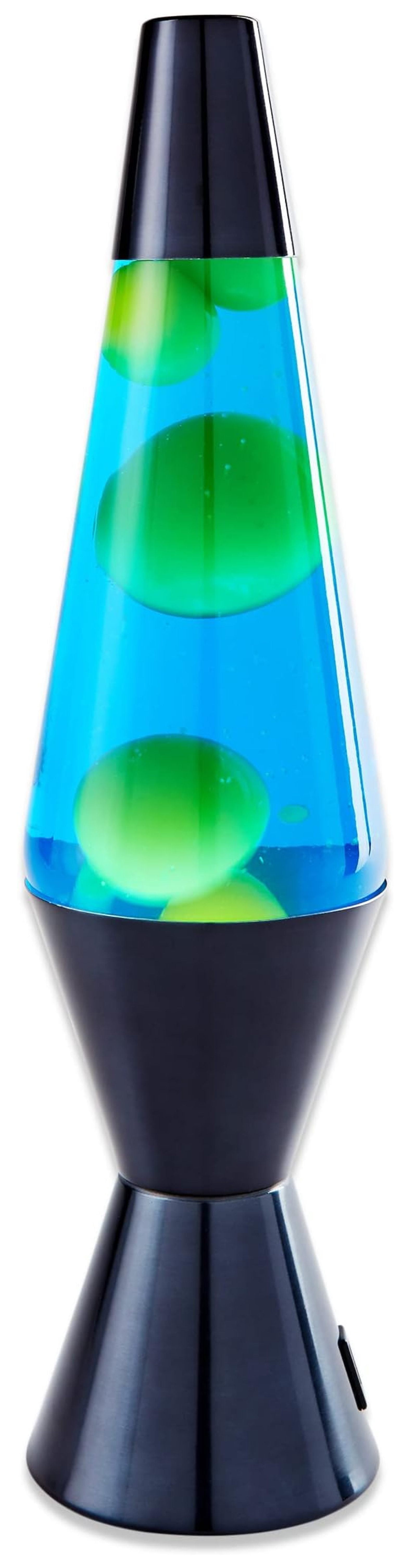 Schylling Lava Lamp – 14.5" Classic Green & Blue Liquid Flow Lamp, Retro Mood Lighting