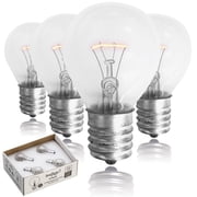 Lava Lamp Bulb 25 Watt, 4 Pack. Original Replacement Bulb for 14.5-Inch/20-Ounce Lava Lamp. E17 Base. S11. High Temp Resist. Warm White.