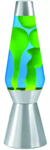 Lava Lamp Grande 27'' Yellow Wax/Blue Liquid/Silver Base & Cap [New ] Decor,