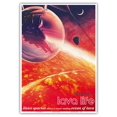 thumbnail image 1 of Lava Life - 55 Cancri e - Skies Sparkle Above a Never Ending Ocean of Lava - NASA Exoplanet Travel Poster - Master Art Print 10in x 14in, 1 of 4