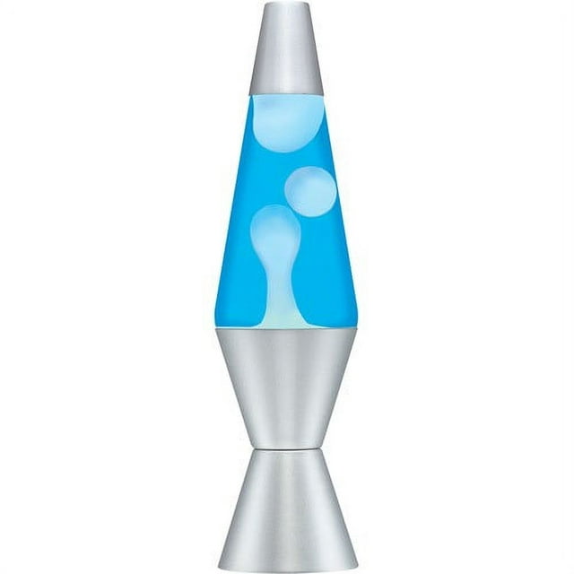 Lava Life the Original 14.5" Silver Wax with Blue Liquid Lava Lamp