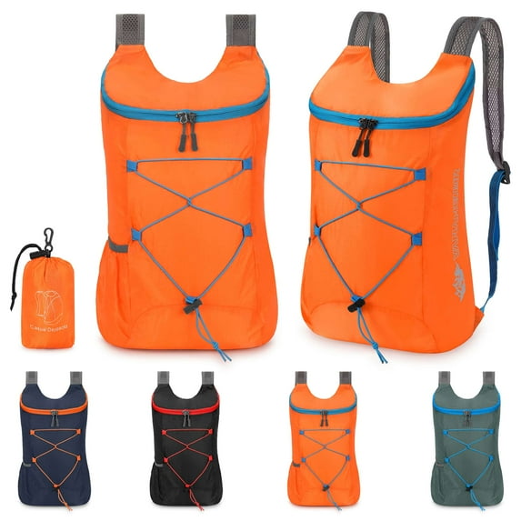 LAVA Lightweight Foldable Polyester Backpack - Water-Repellent for Travel, Hiking & Outdoor