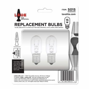 Lava Lite Incandescent 15W Light Bulbs, 2 Pack