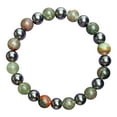 thumbnail image 1 of Lava Rock Chakra Bracelet for Men & Women - 8mm Natural Stone Healing Bracelet with 7 Chakra Beads for Yoga, Meditation, Stress Relief & Aromatherapy, 1 of 9