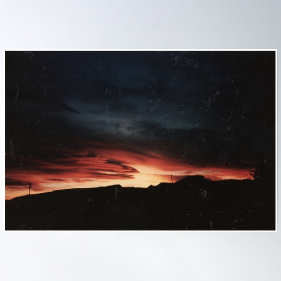 Lava' Sky Sunset Poster Wall Art, Modern Wall Decor, 24x36 UNFRAMED