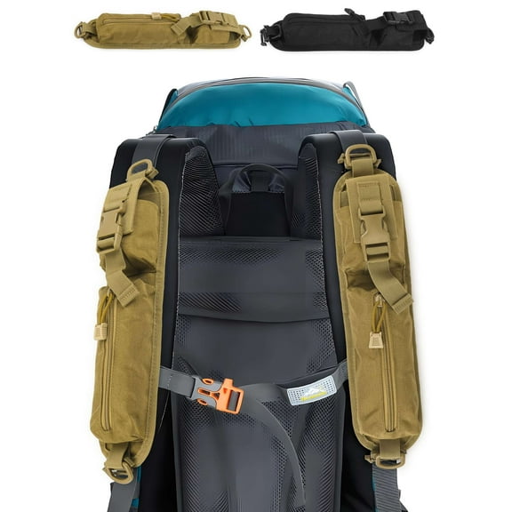 LAVA Tactical Pouch Strap - 600D Oxford Backpack Accessory with Zippered Pocket