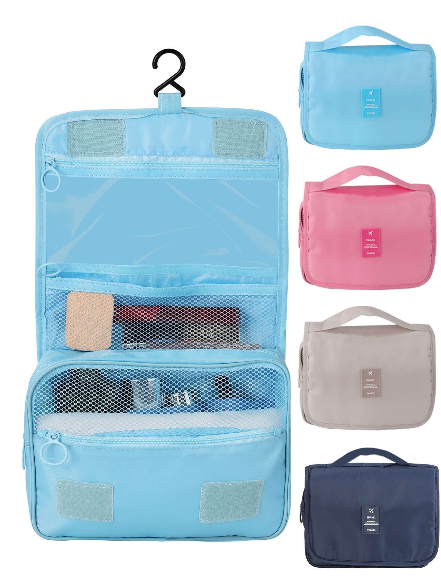 LAVA Travel Toiletry Bag Portable Hanging Makeup Bag Waterproof Cosmetic Organizer Case with ...