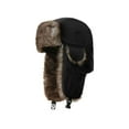 thumbnail image 1 of LAVA Ushanka Trapper Hat - Warm Winter Hat with Ear Flaps, Windproof(Black), 1 of 6