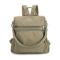 thumbnail image 1 of LAVA Water-Resistant Travel Backpack - Anti-Theft Design with 7 Pockets (11.8", Apricot), 1 of 7