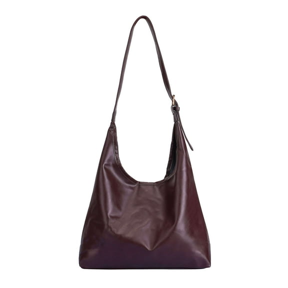 LAVA Women's Slouchy PU Leather Tote Bag, Large Capacity Shoulder Bag for Work & Daily Travel