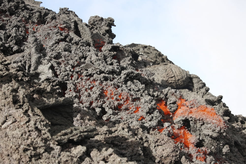 Lava flow on the flank of Pacaya volcano Guatemala Canvas Art - Richard RoscoeStocktrek Images (18 x 12)