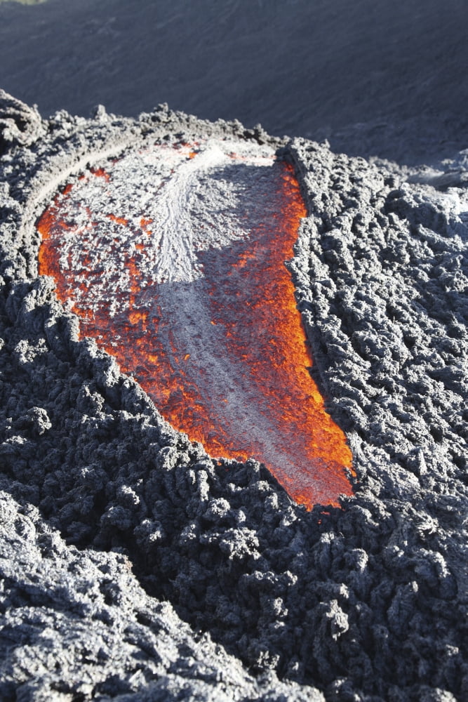 Lava flow on the flank of Pacaya volcano Guatemala Canvas Art - Richard RoscoeStocktrek Images (23 x 35)
