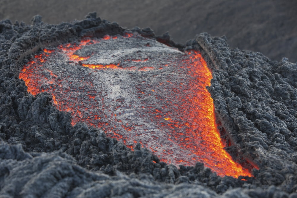 Lava flow on the flank of Pacaya volcano Guatemala Canvas Art - Richard RoscoeStocktrek Images (35 x 23)