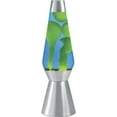 thumbnail image 1 of Lava the Original 27-Inch Silver Base Grande Lamp with Yellow Wax in Blue Liquid, 1 of 6