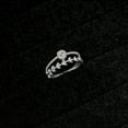 thumbnail image 1 of LavaJewelry Camomile Leaf Ring, 925 Sterling Silver CZ, Rings for Women, Size 8, 1 of 7