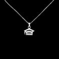 thumbnail image 1 of LavaJewelry Graduation Stones Cap Necklace 925 Silver Pendant Necklace for Women and Men, Gift for Graduation, 1 of 8