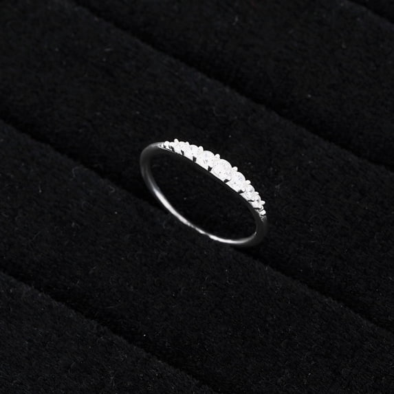 LavaJewelry, Horizontal-set Gemstone Ring, 925 Sterling Silver Ring, Ring for Woman, Size 10