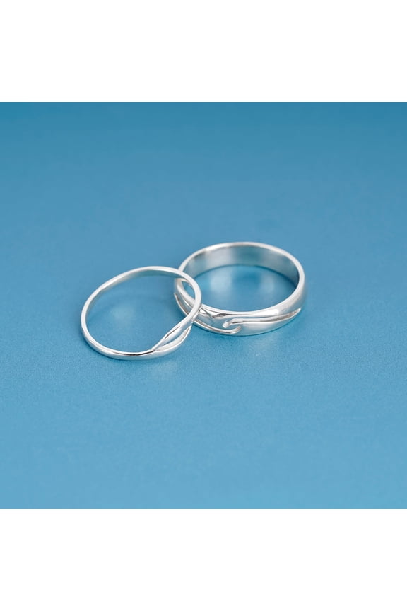 LavaJewelry, Soulmate Couple Ring, 925 Sterling Silver Ring, Couple Ring, Ring for Couple, Wedding Ring, Men Ring 10